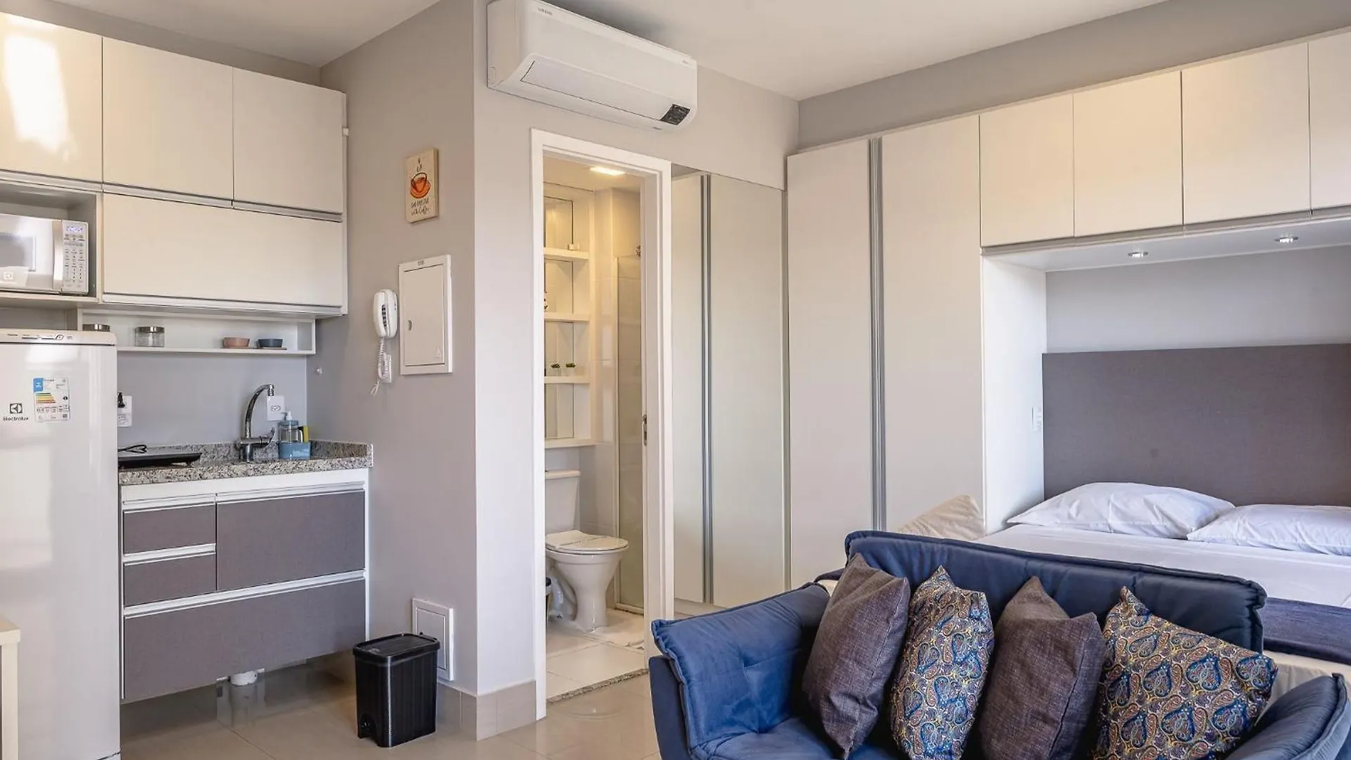 Studio Com Varanda + Vaga De Garagem + Ar Cond. São Paulo Apartmán